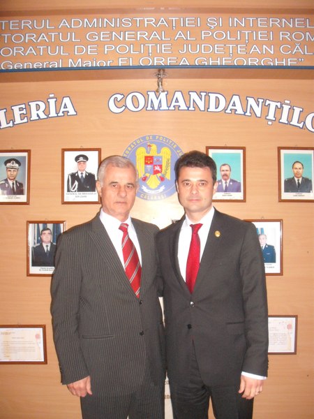 Tatăl şi fiul, Gheorghe şi Daniel Florea au sărbatorit împreună Ziua Poliţiei la Călăraşi