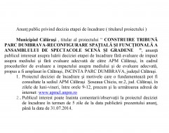 2 ! Anunt Tribună Parc Dumbrava - 2