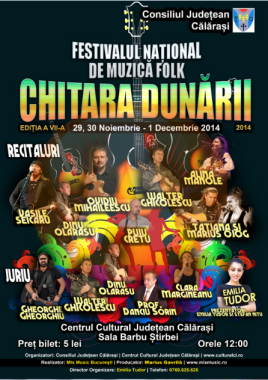 În week-end, sunteți așteptați la Festivalului Național de Muzică Folk „Chitara Dunării”