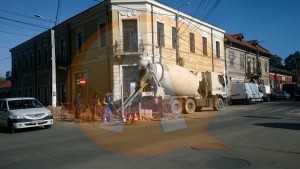 strada Bucuresti in lucru