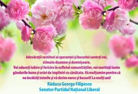 Filipescu felicitare senator