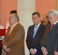 De la stanga la dreapta Iulian Talianu, Gheorghe Frangulea, Nicolae Tiripan